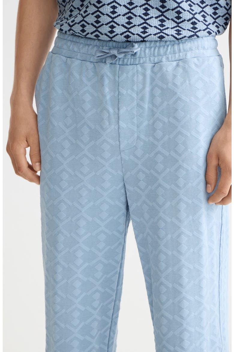 Jacquard Terry Sweatpants, Alternate, color, FADED DENIM