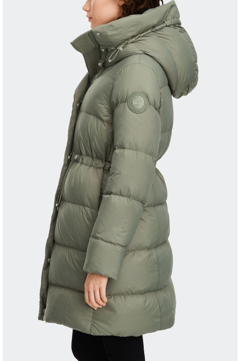 Montgomery Tonal Label 750 Fill Power Down Coat, Alternate, color, SAGEBRUSH
