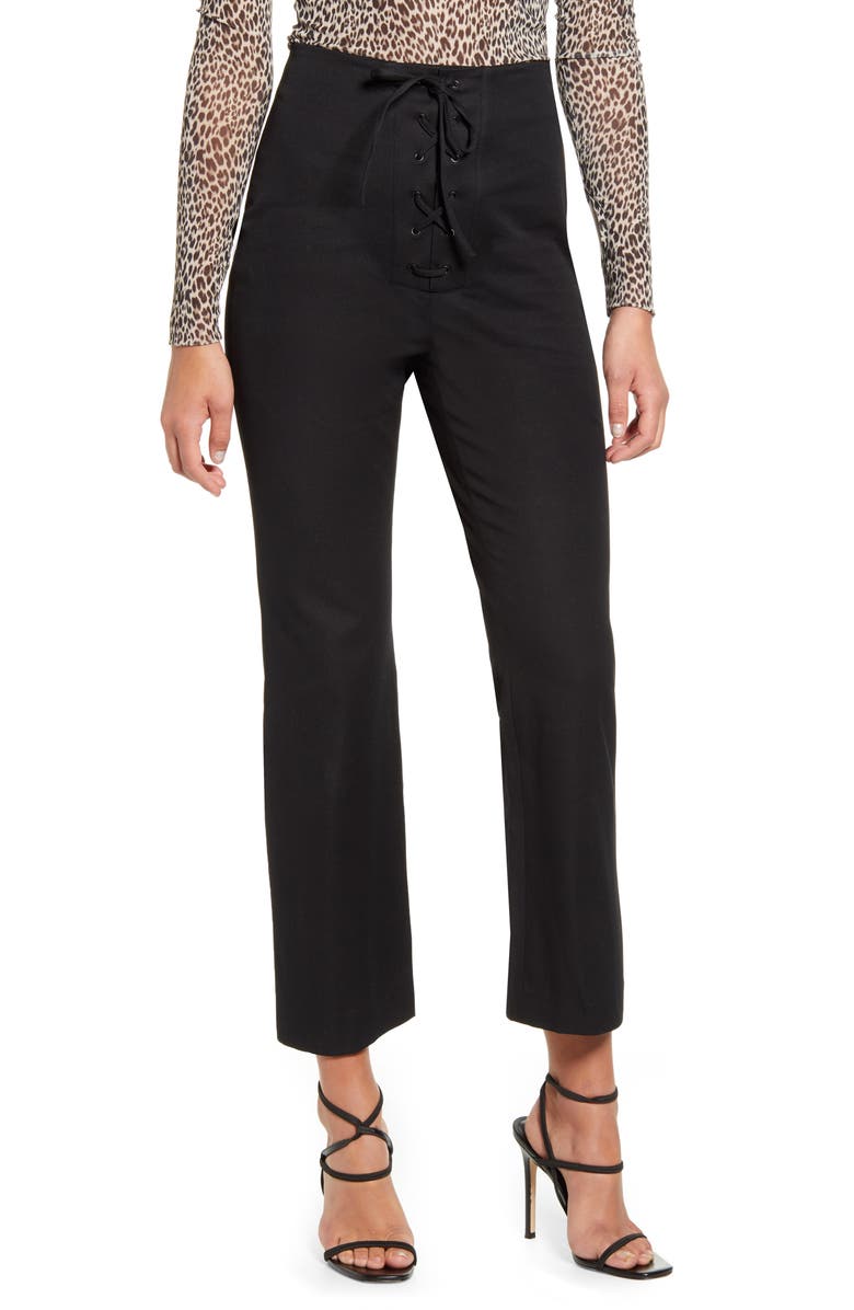 Leith Lace-Up Crop Pants, Main, color,