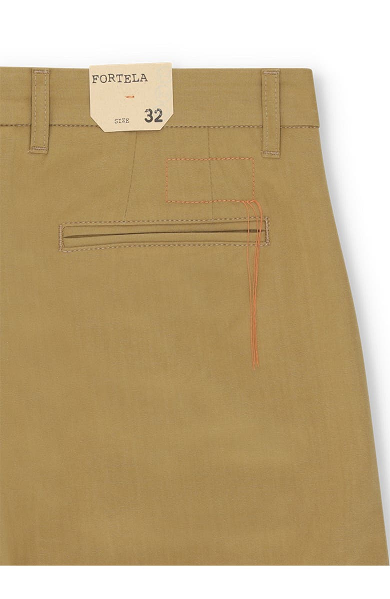 Fortela Sartorial Trousers with Orange Thread Stitching, Alternate, color, Camel
