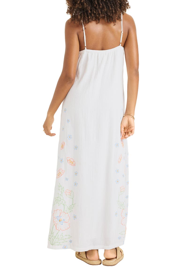 Rhea Embroidered Sundress, Alternate, color, WHITE