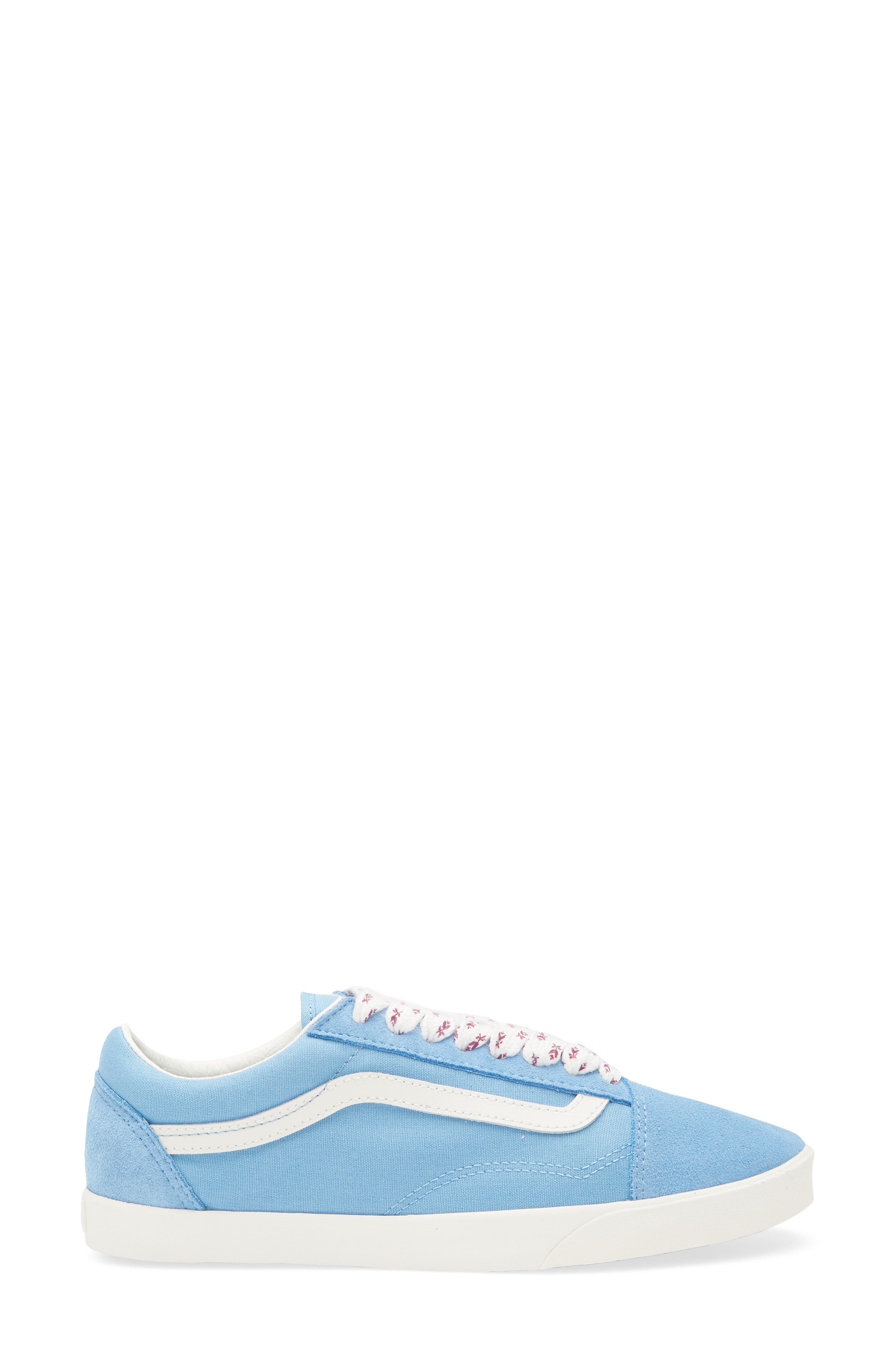 Old Skool Lowpro Sneaker, Alternate, color, FLORAL LACES HERITAGE BLUE