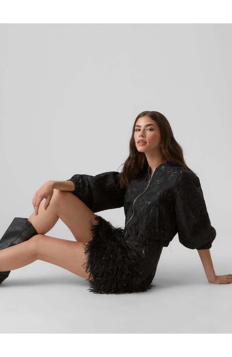 VERO MODA Susse High Waist Fringe Metallic Skirt, Alternate, color, 