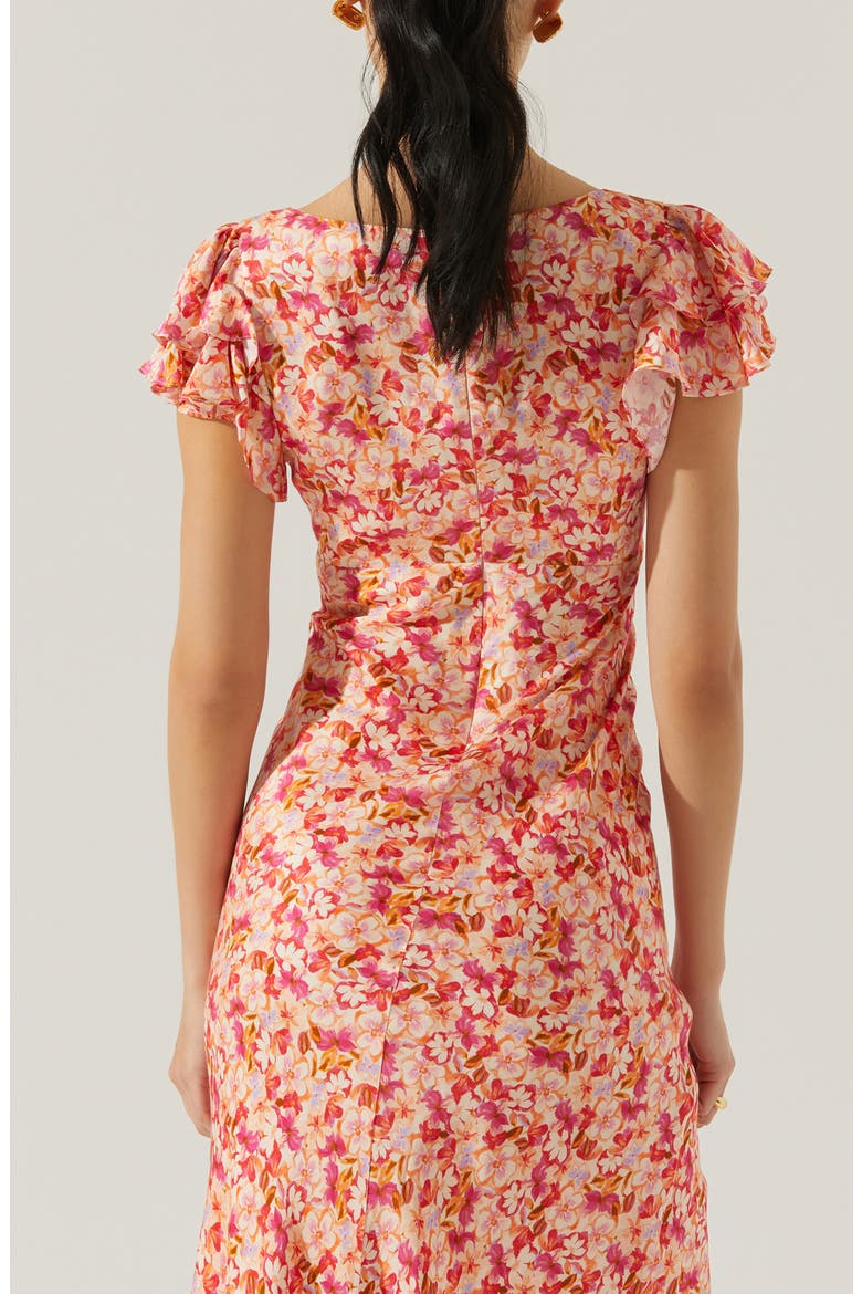 Maisy Midi Dress, Alternate, color, PINK MULTI