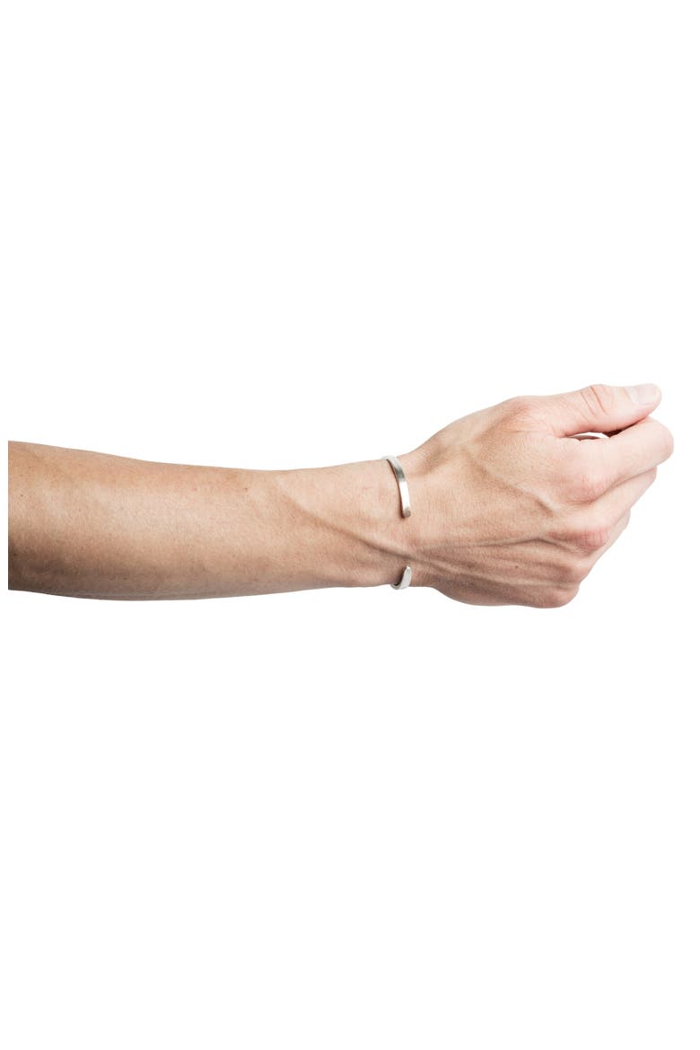 Thin Cuff Bracelet, Alternate, color, SILVER/ ROSE