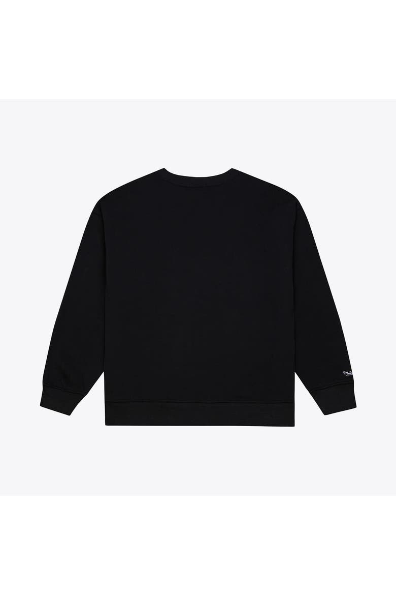 Women's Mitchell & Ness  Black Boston Celtics Hardwood Classics Script Lightweight Sweatshirt, Alternate, color, Black
