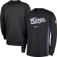Nike Men's Nike Black Sacramento Kings 2025/26 Authentic Pre-Game Legend Dri-FIT Long Sleeve Shooting Shirt