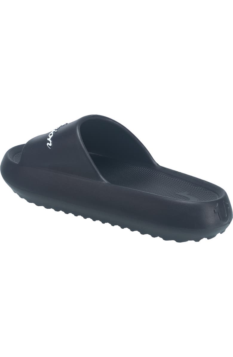 True Religion Foxy Logo Slide, Alternate, color, Black