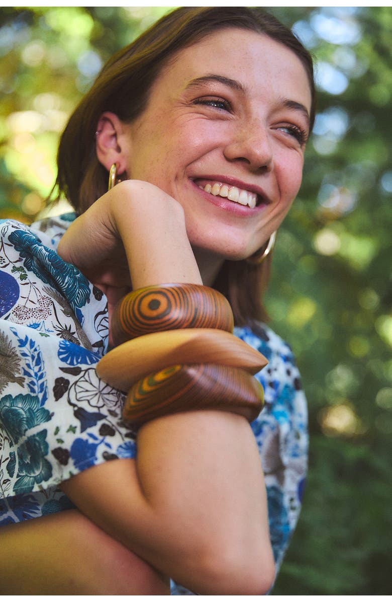 Ro's Garden Loretta Top, Alternate, color, Blue Heran
