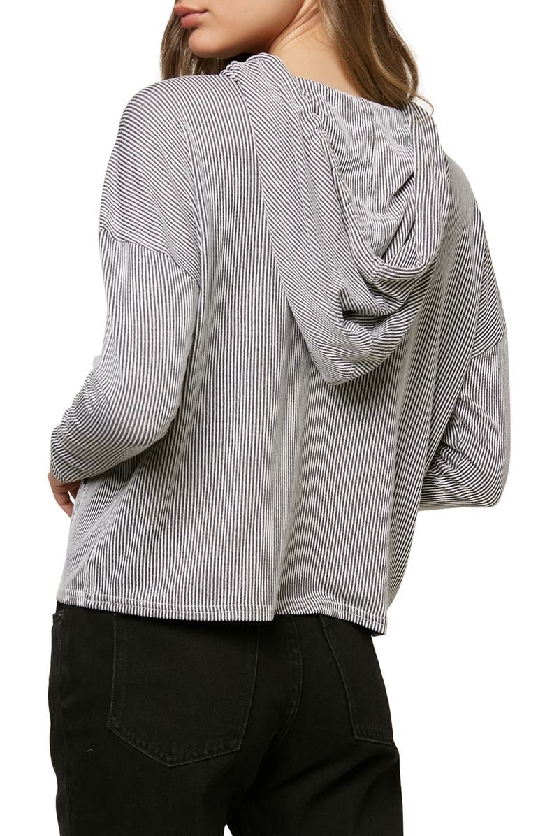 O'Neill Stripe Knit Hoodie, Alternate, color, 