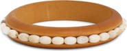 Petit Moments Wooden Beaded Cuff Bracelet