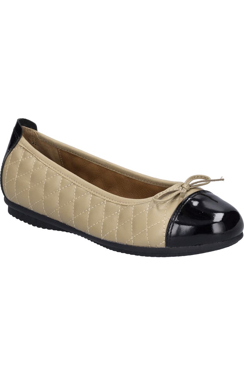 Josef Seibel Pippa Ballet Flat, Main, color, Beige/ Black
