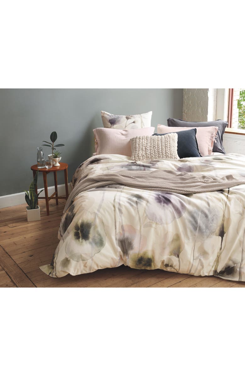 Treasure & Bond Floral Print Duvet Cover, Alternate, color,