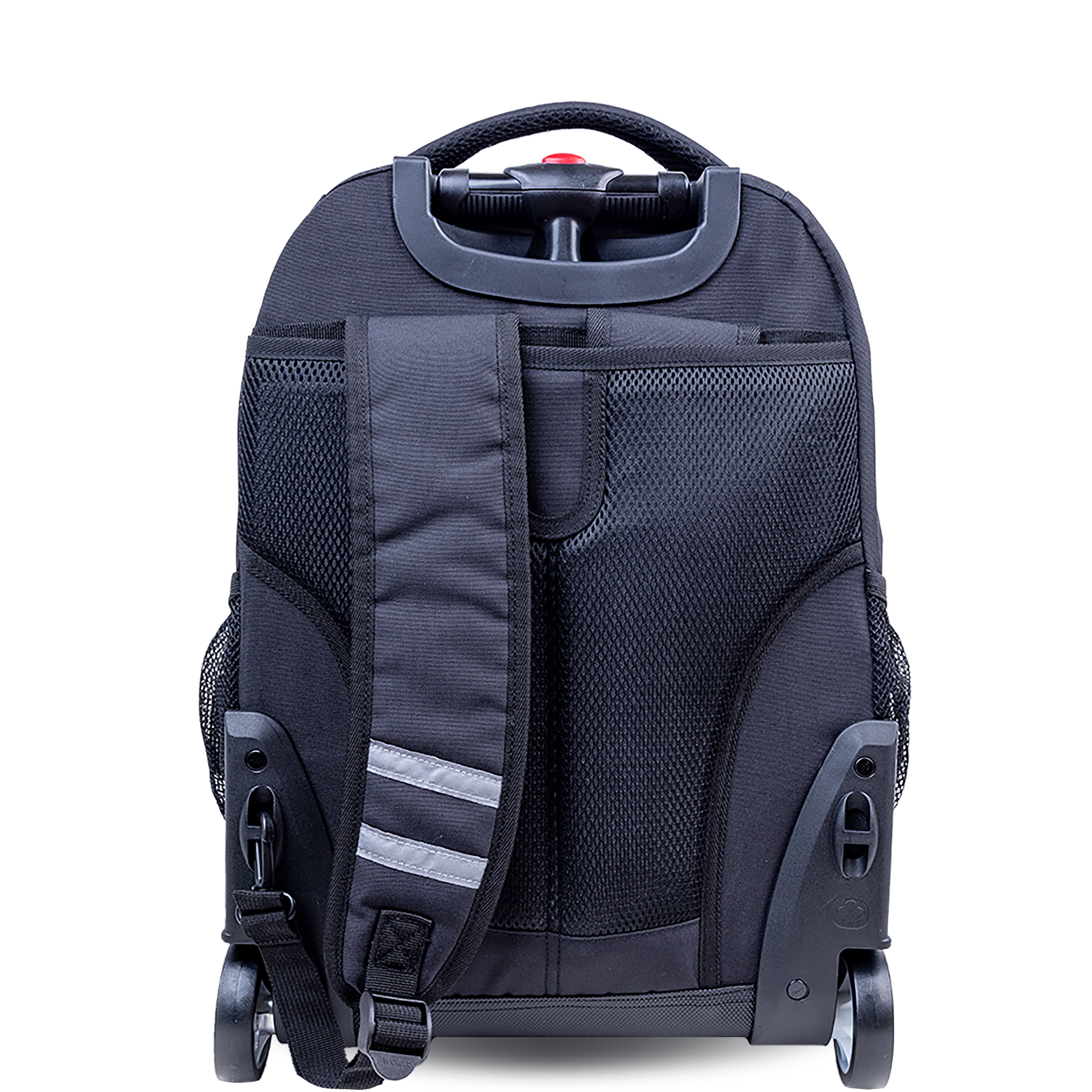 J World Sunrise 18" Kids Rolling Backpack, Alternate, color, Black