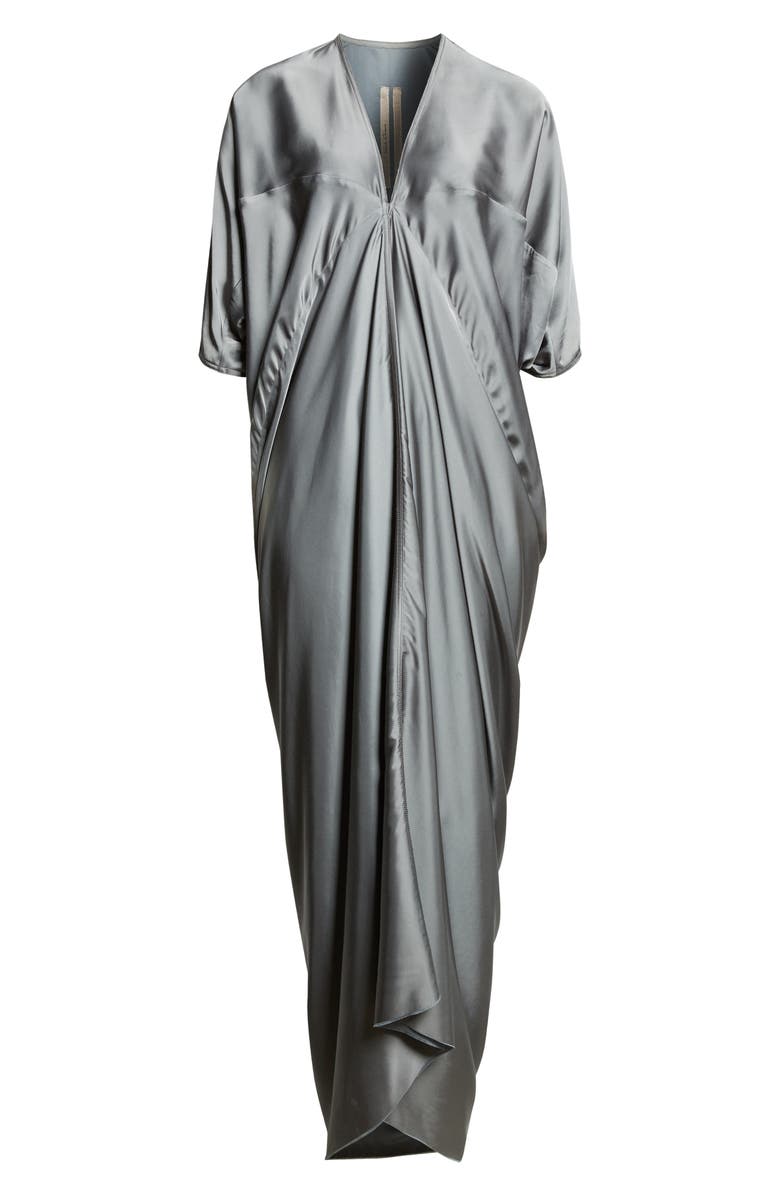 Rick Owens Kite Charmeuse Gown, Alternate, color, Washed Indigo