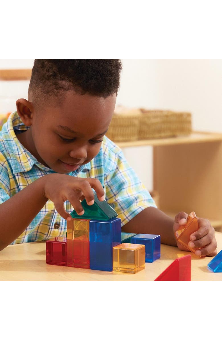 Kaplan Early Learning Company Light and Color Geo Set - 12 Pieces, Alternate, color, Multicolored