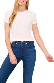 CeCe Puckered Knit Baby Tee
