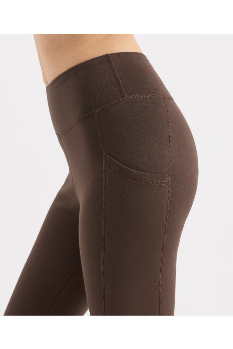 On the Go-To Pocket Legging Made With Organic Cotton, Alternate, color, Cocoa