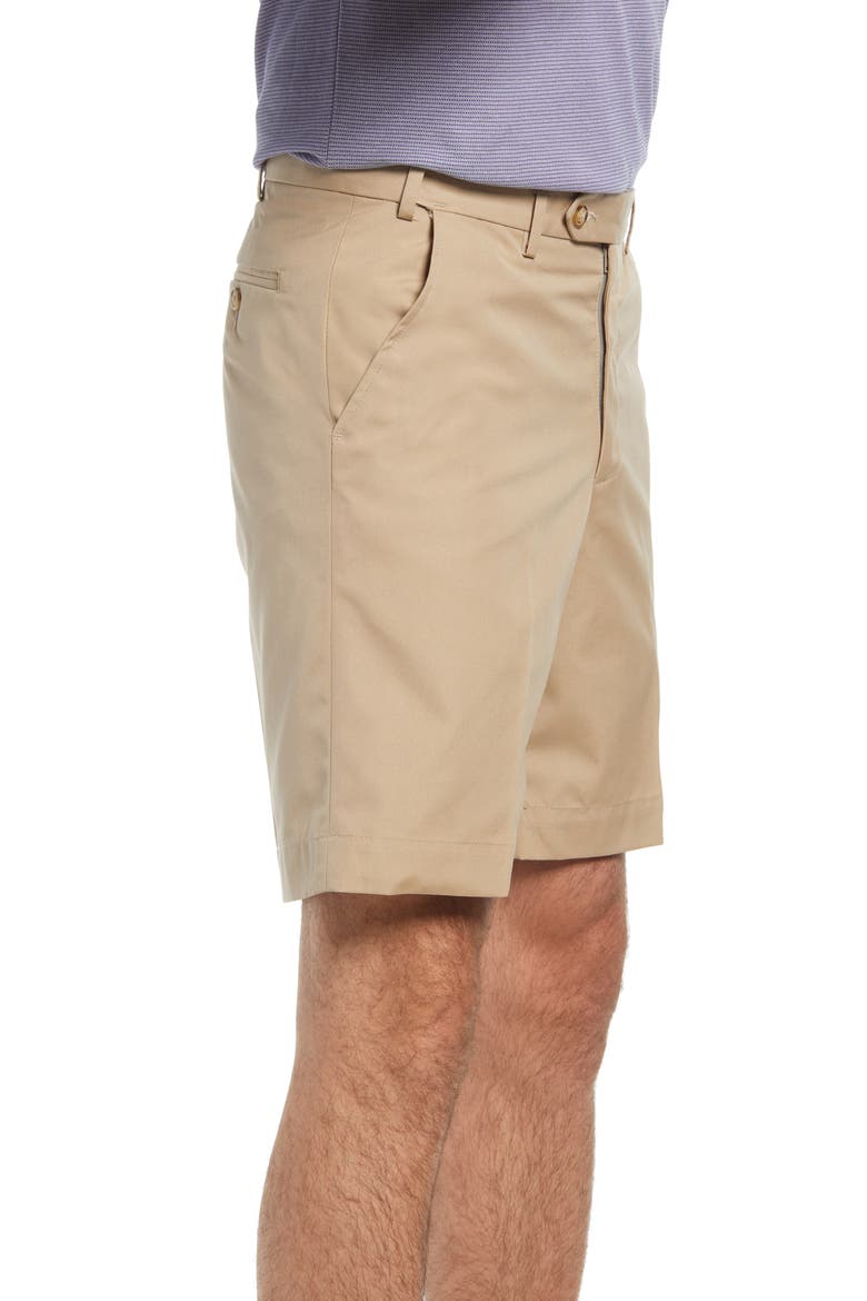 Prime Flat Front Poplin Shorts, Alternate, color, TAN
