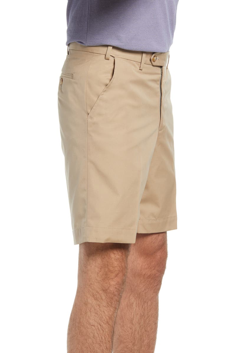 Berle Prime Flat Front Poplin Shorts, Alternate, color, Tan
