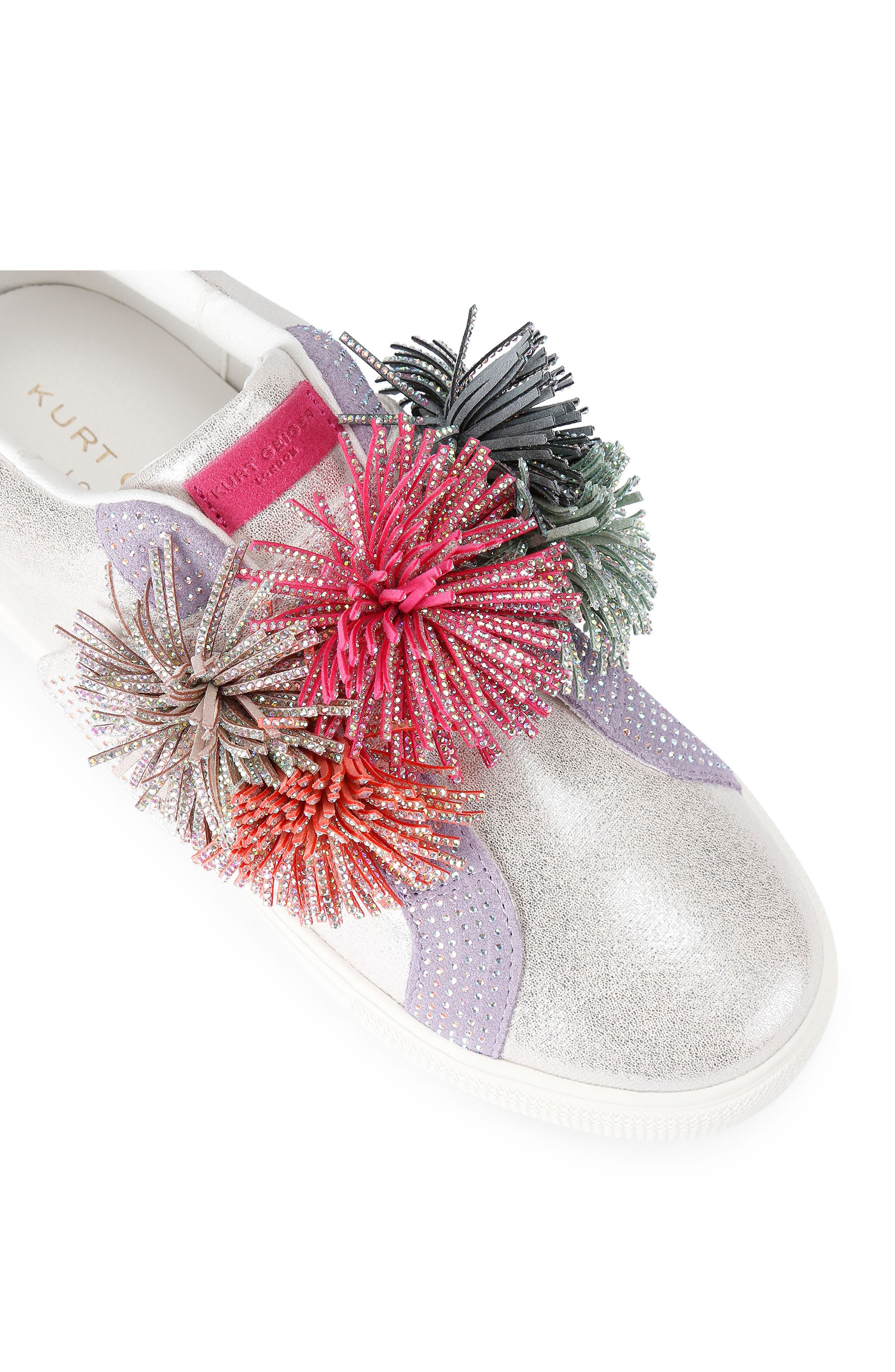 Kurt Geiger London Laney Pompom Sneaker, Alternate, color, Open Miscellaneous
