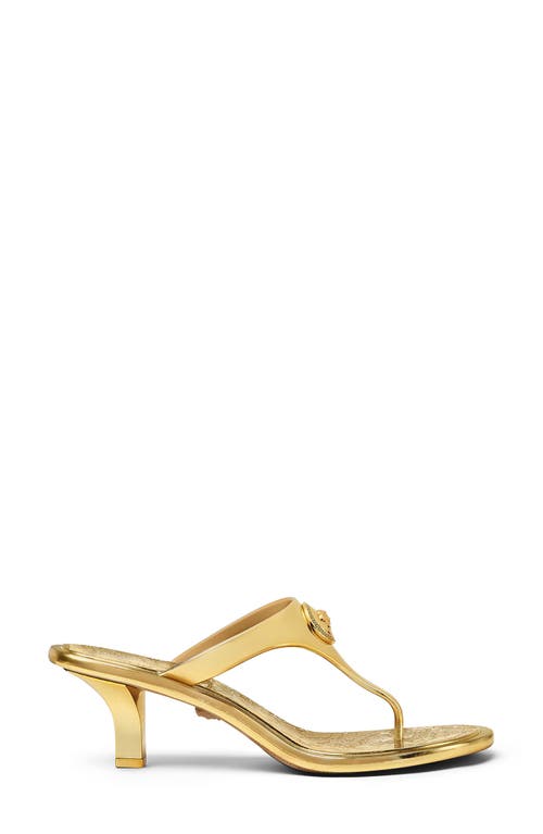 Shop Versace Alia Medusa T-strap Sandal