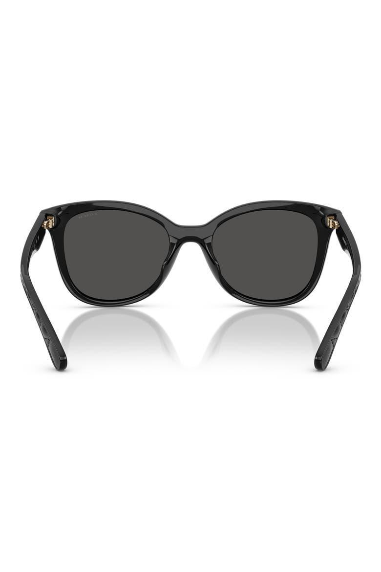 55mm Square Sunglasses, Alternate, color, BLACK / GREY SOLID