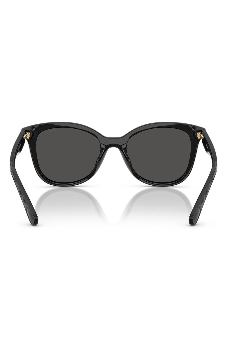 COACH 55mm Square Sunglasses, Alternate, color, Black / Grey Solid