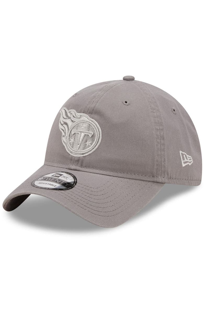 New Era Men's New Era Gray Tennessee Titans Core Classic 2.0 9TWENTY Adjustable Hat, Main, color, 