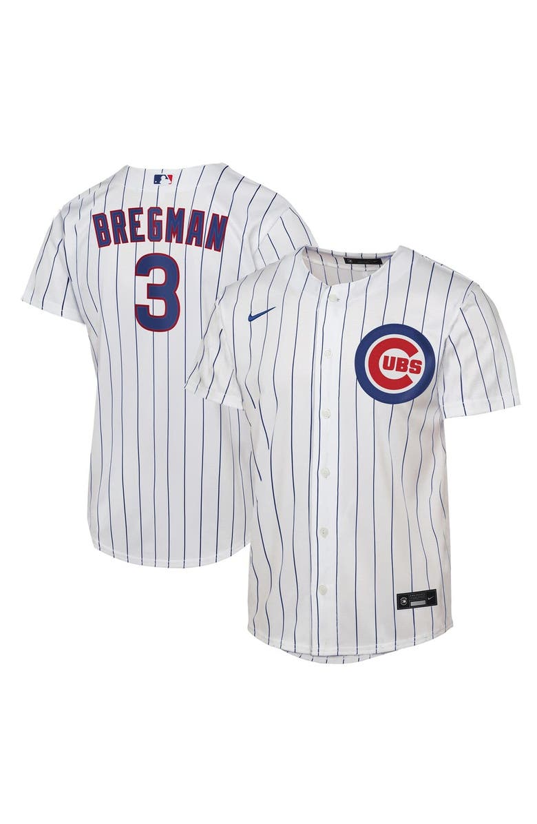 Nike Youth Nike Alex Bregman White Chicago Cubs Home Replica Jersey, Main, color, White