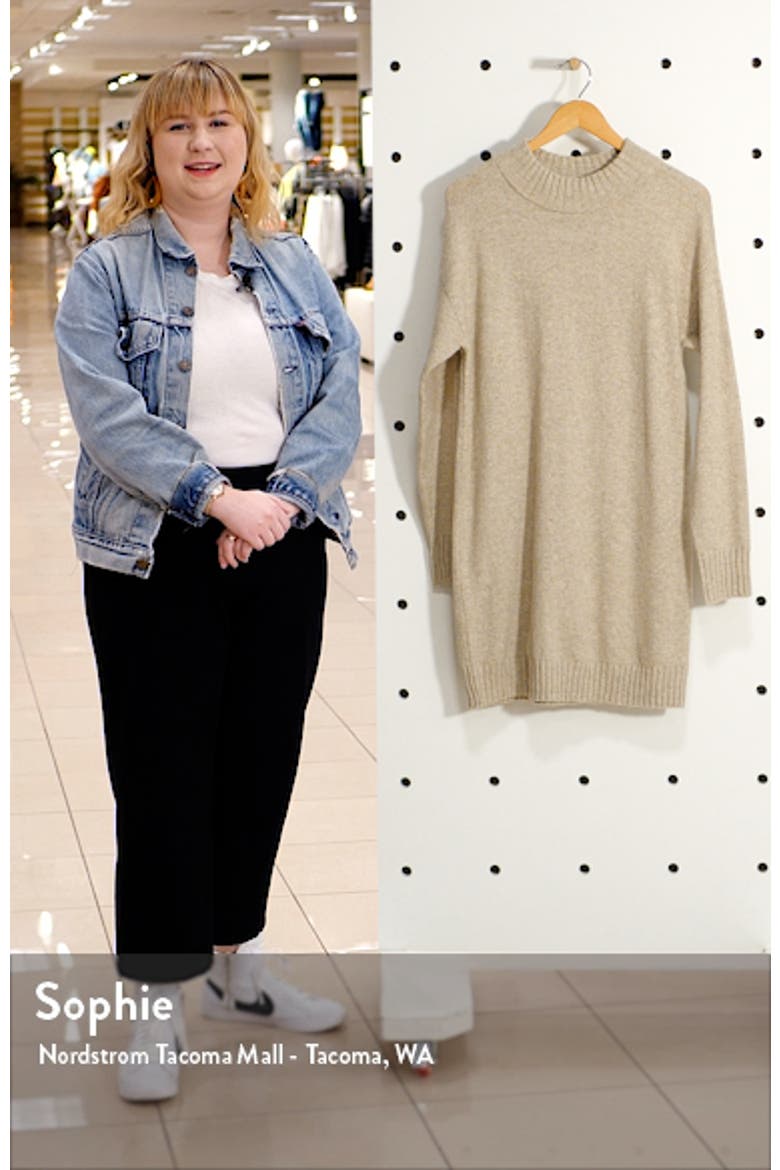 Easy Crewneck Long Sleeve Sweater Dress video