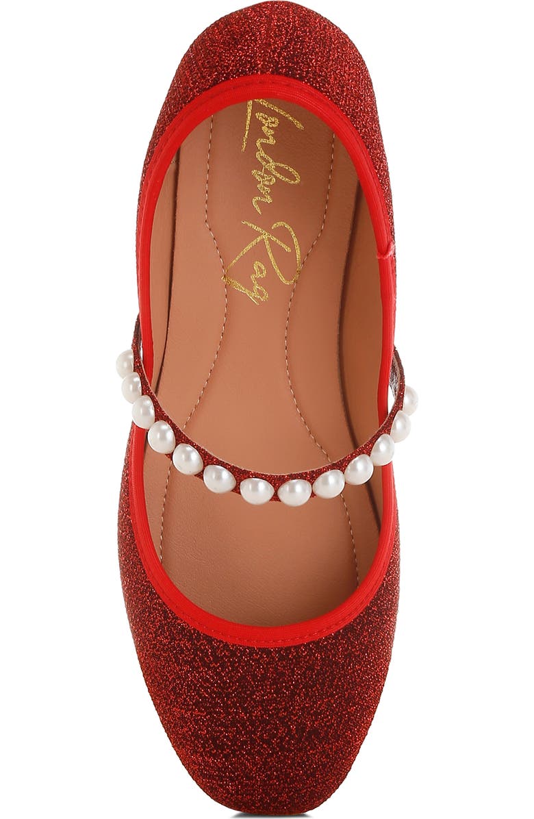LONDON RAG Corphee Mary Jane Flat, Alternate, color, Red