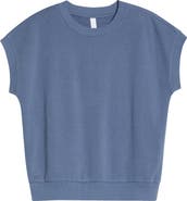 Zella Go Easy Terry Cotton Blend Sweatshirt