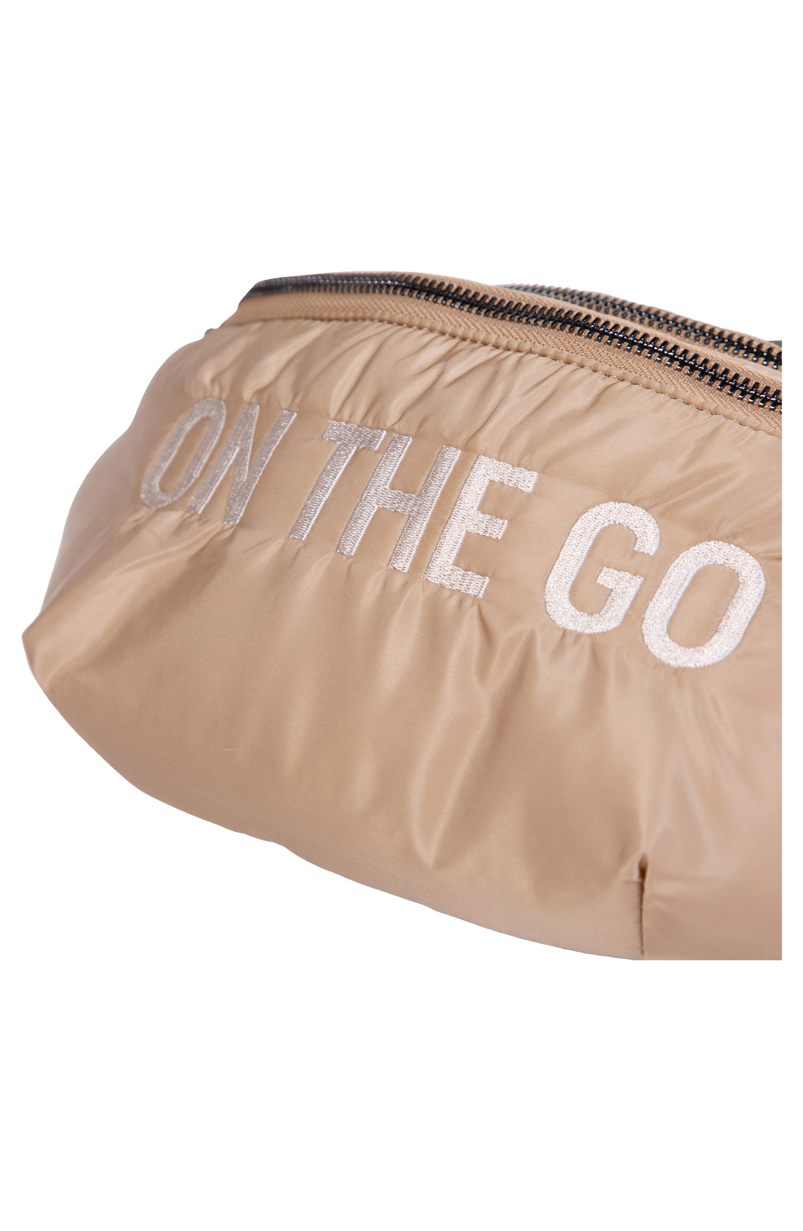 CHILDHOME On The Go Water Repellent Belt Bag, Alternate, color, Puffer Beige