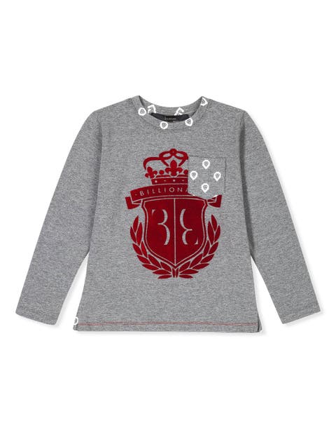 T-shirt Round Neck Ls "royal Mint" Boy
