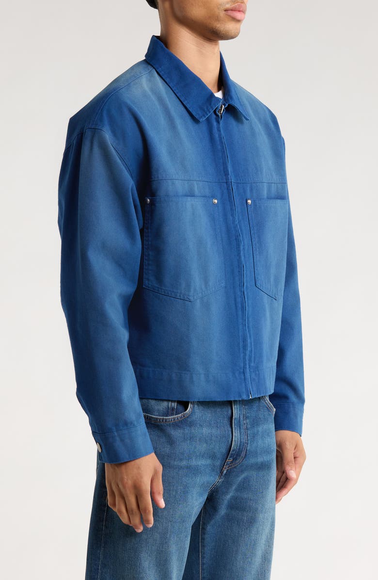 PacSun Clyde Stud Detail Cotton Jacket, Alternate, color, Blue