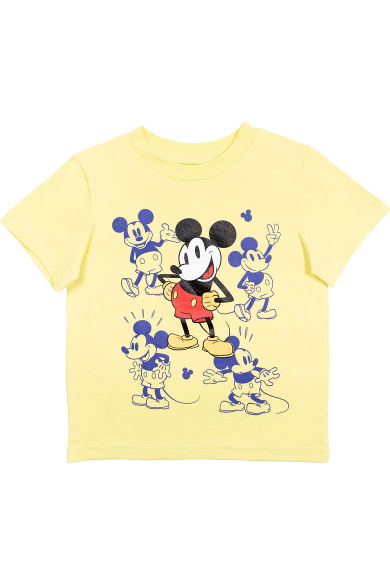 Mickey Mouse 3-Pack Short Sleeve T-Shirts, Alternate, color, Mickey Red Yellow Blue