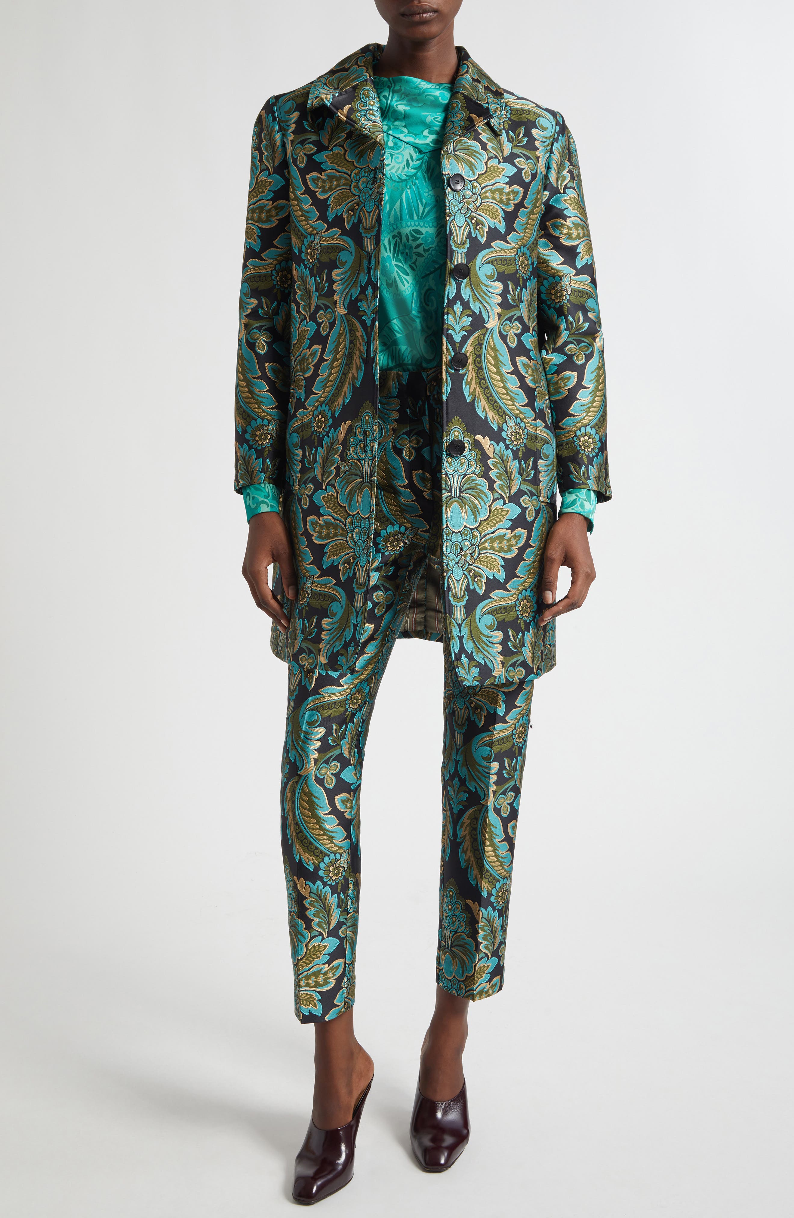 Capitol Paisley Jacquard Trousers - image 2