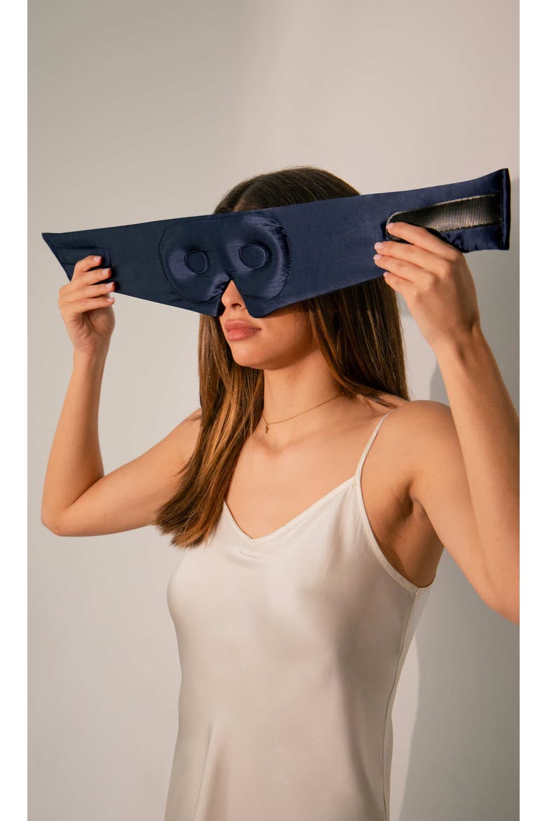 Eyelash Protecting Sleep Mask, Alternate, color, Midnight Blue
