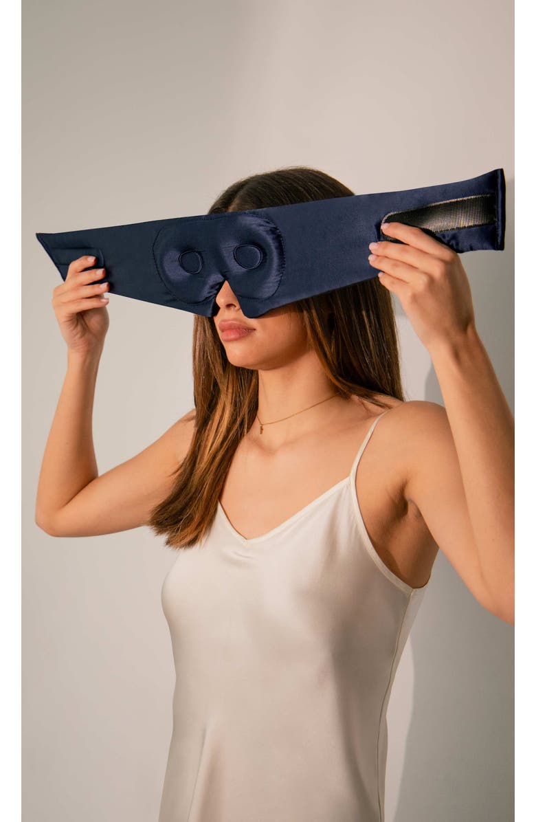 Drowsy Sleep Co. Eyelash Protecting Sleep Mask, Alternate, color, Midnight Blue