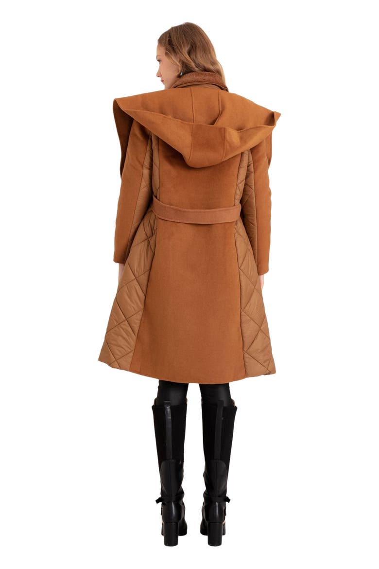 Walk Me Home Convertible Coat, Alternate, color, Camel