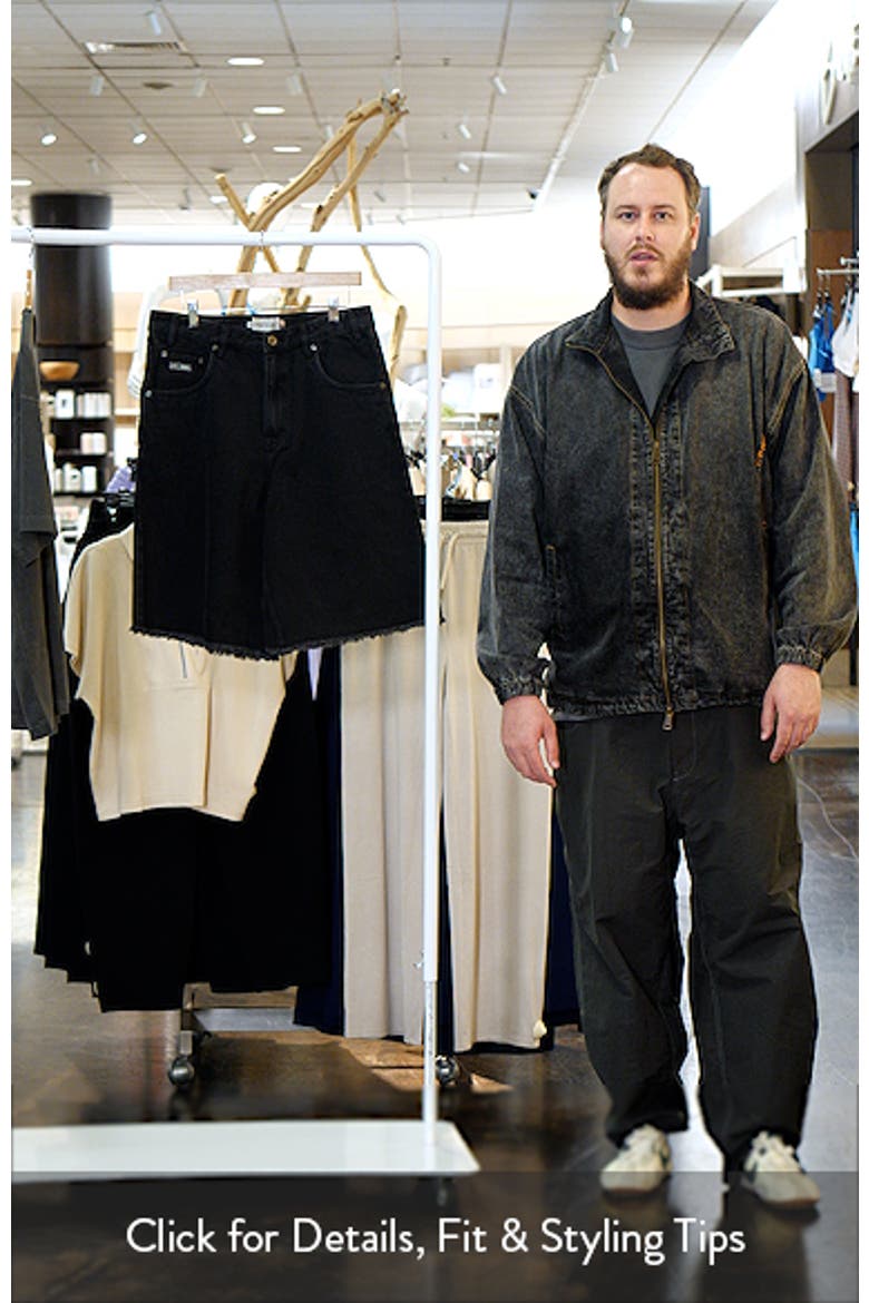 Fray Hem Denim Bermuda Shorts video