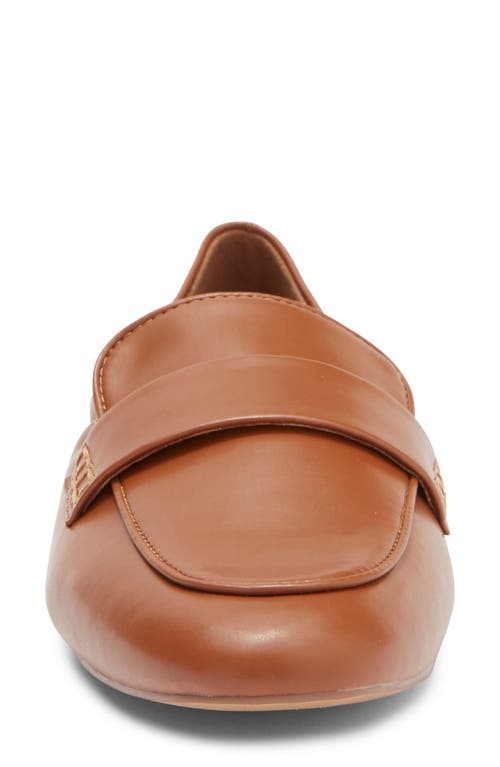 Nordstrom Rack Michaela Apron Toe Loafer In Brown Saddle