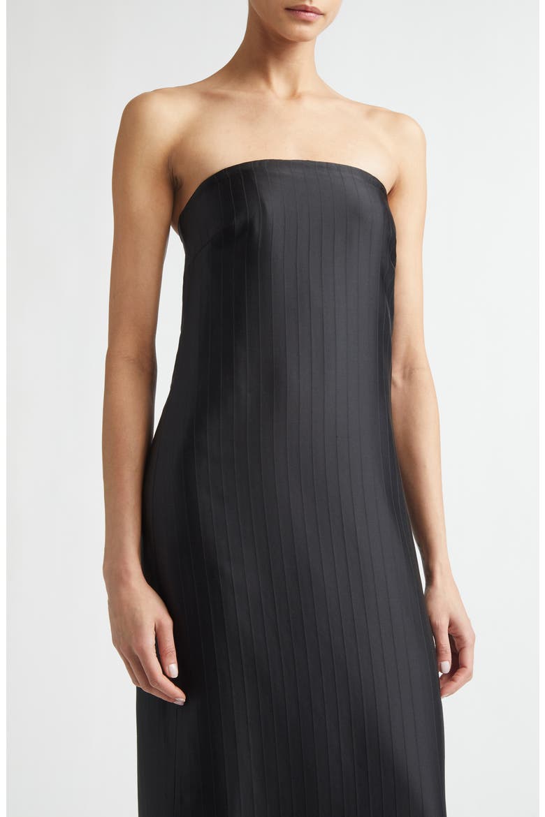 Giulia Strapless Dress, Alternate, color, BLACK