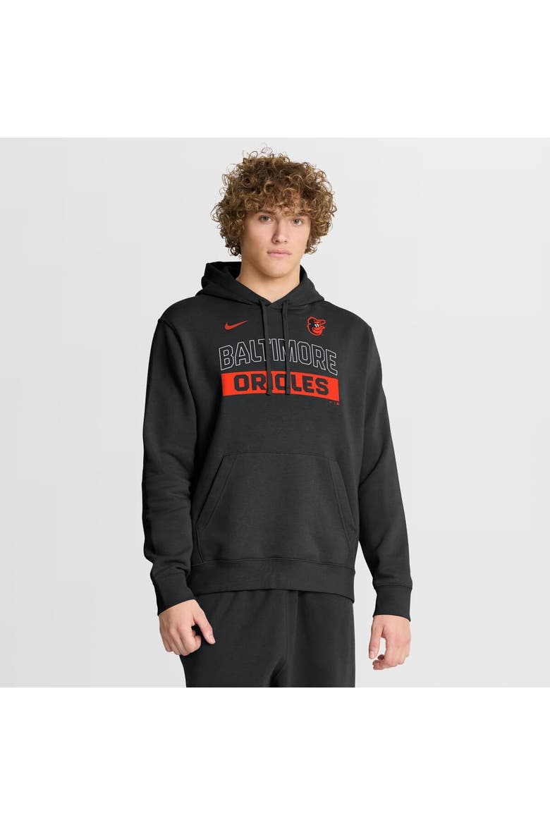 Men's Nike Black Baltimore Orioles Primetime Club Hoodie, Main, color, Black