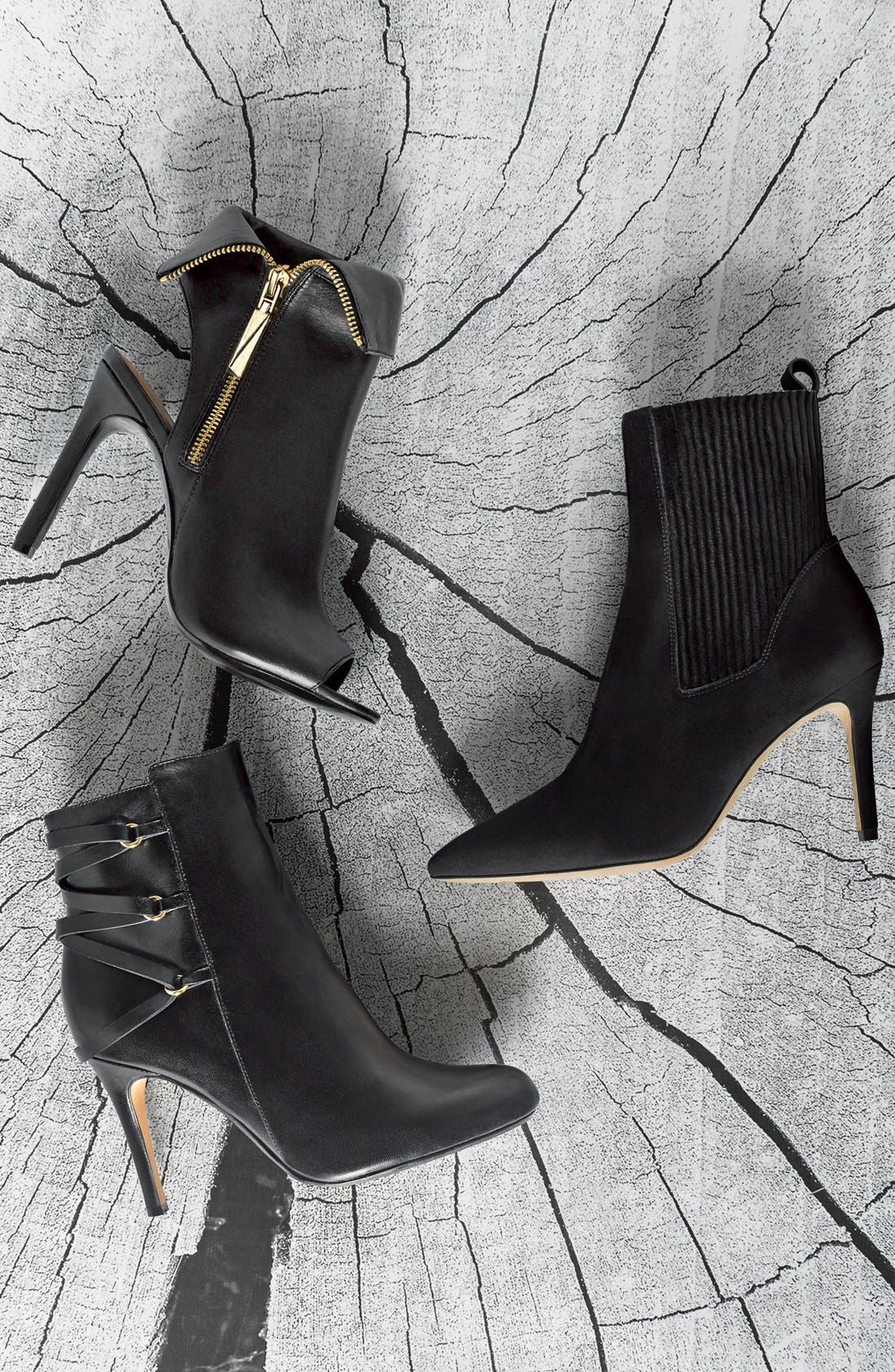 'Rachel' Ankle Boot, Alternate, color, BLACK