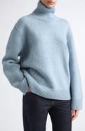 TOTEME Oversize Lambswool Turtleneck Sweater