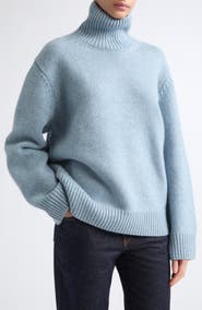 TOTEME Oversize Lambswool Turtleneck Sweater