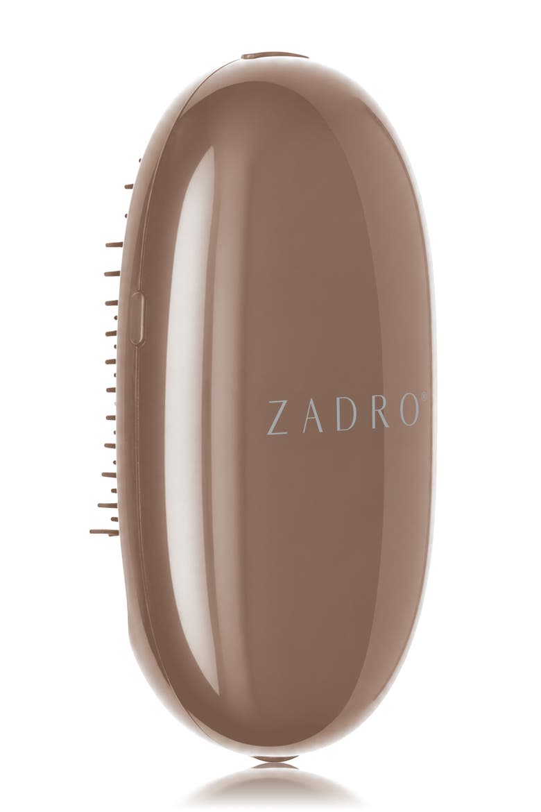 Detangling Massage Brush with Negative Ion Technology, Alternate, color, Mocha