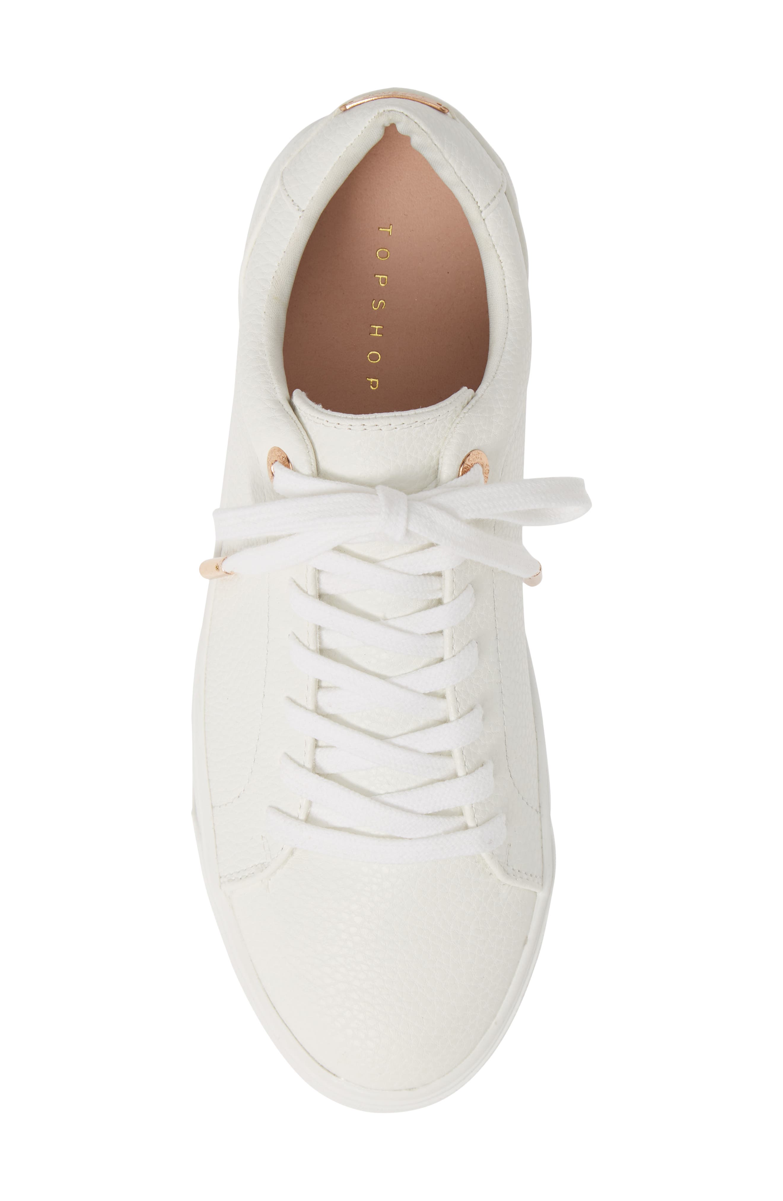Topshop Curly Low Top Sneaker, Alternate, color, 